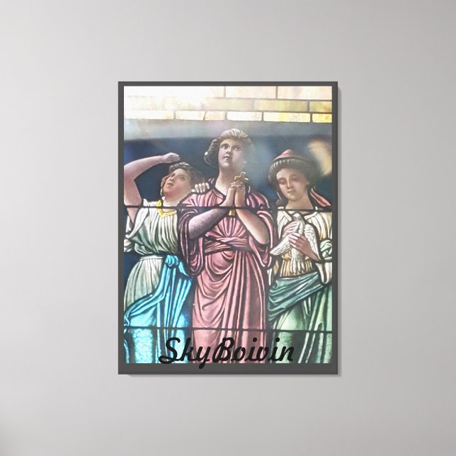 genom glaset poster canvastryck (Framsida)