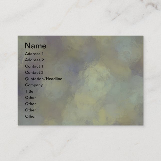 Genom glaset visitkort (Framsida)