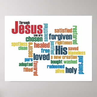 Genom Jesus... Poster