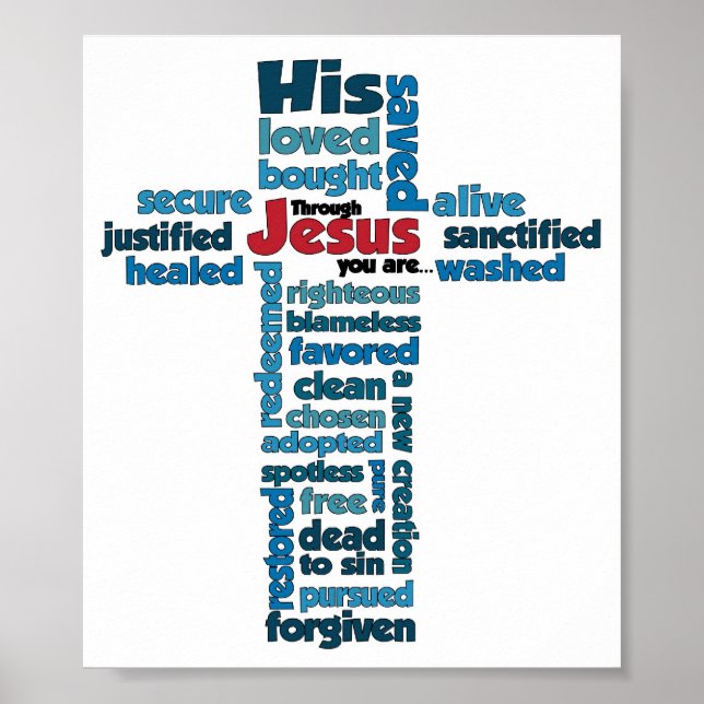 Genom Jesus... Poster (Framsidan)