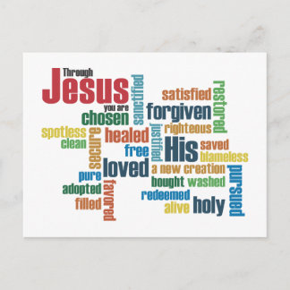 Genom Jesus... Vykort