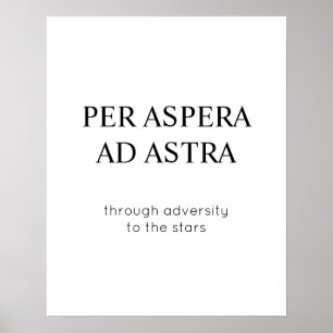 Genom motgång till latinska stjärnor Poster