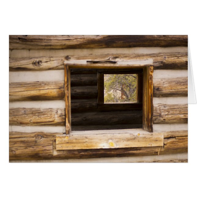 Genom och genom skåpet hälsningskort (Framsidan Horizontal)