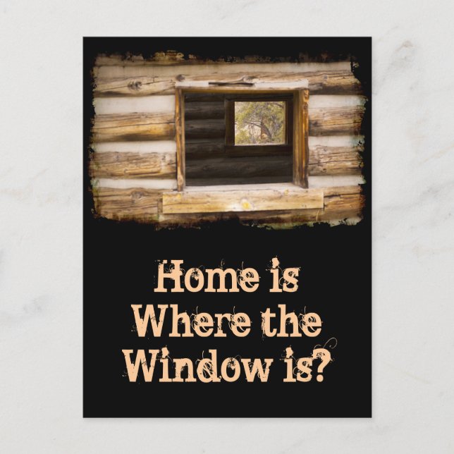 Genom och genom skåpet vykort (Framsida)