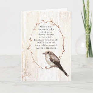 Genom Ögonen Infinite Inspirational Kort