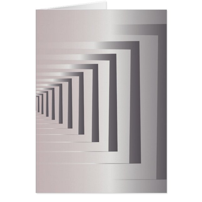 genom öppna grind hälsningskort (Framsidan)