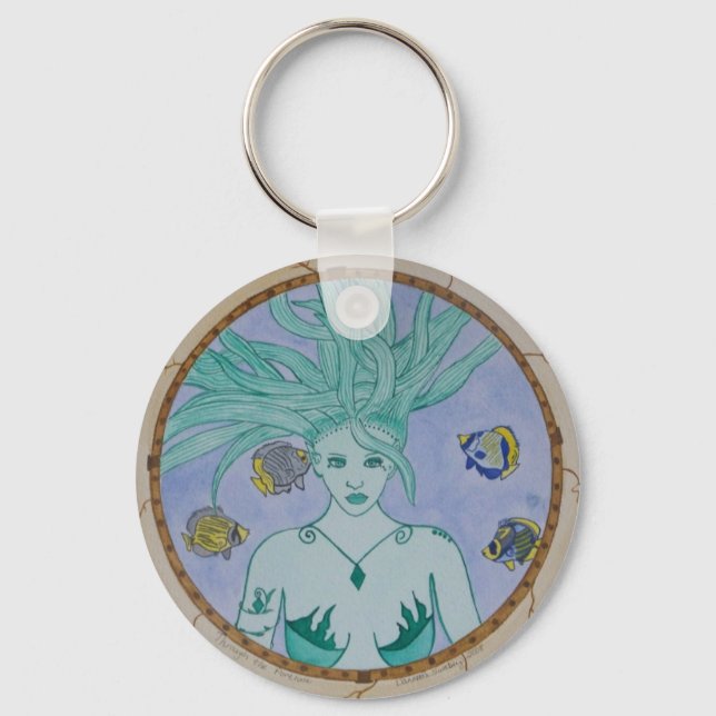 Genom Porthole Keychain Nyckelring (Framsida)