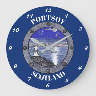 Genom Porthole Large Wall Clock Stor Klocka