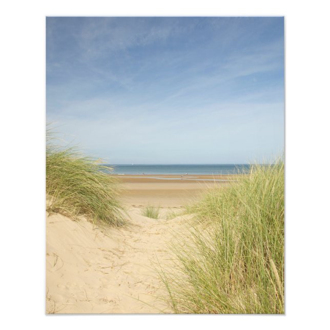 Genom sanddynerna till havet, Holkham Fototryck (Framsidan)