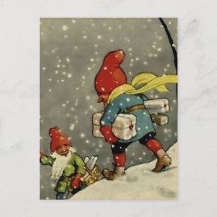 "Genom Snowstorm" av Jenny Nystrom Vykort