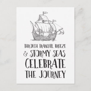 Genom Stormy Seas Celebrate Life's Journey Vykort