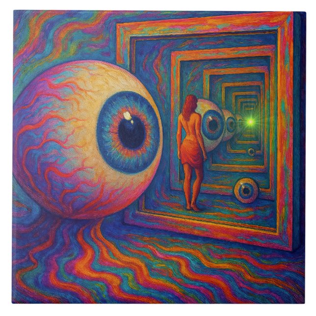 "Genom synens prism" Kakelplatta (Framsidan)