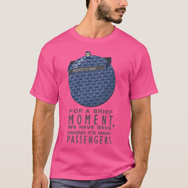 genom tid och rum t shirt (Framsida)