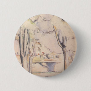 Genom träd av Paul Cezanne, Vintage Art Knapp
