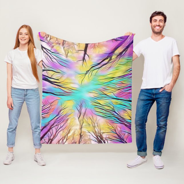 Genom Träd Fleece Blanket (På plats)