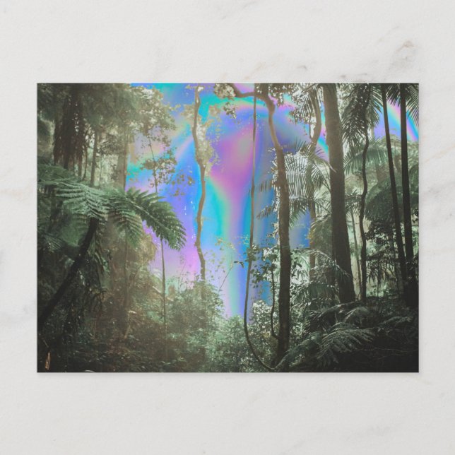 Genom träden vykort (Framsida)