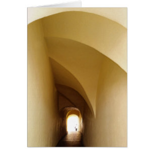 genom tunneln hälsningskort