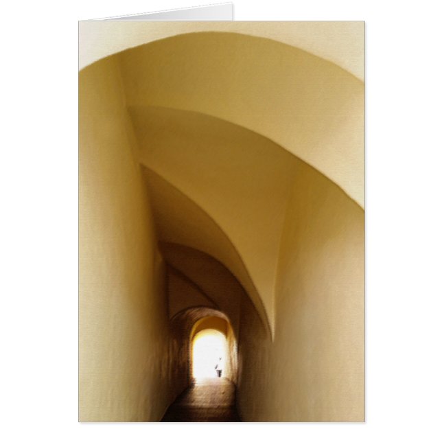 genom tunneln hälsningskort (Framsidan)