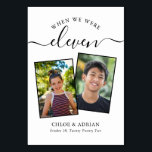 Genom Years Modern Tabl med par Photo Bröllop Bordsnummer<br><div class="desc">Kom ihåg och ha lite roligt med bordsnumren för bröllopsmottagning. Dessa eleganter, enkla bordsnummer, du kan välja att inkludera ett foto av bruden och brudgummen i samma ålder som bordsnumret, brudgummen och brudgummen namn och bröllop. Bakgrunden färg är klassisk vit med svart text, men dessa kan ändras till vilken färg...</div>