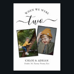 Genom Years Modern Tabl med par Photo Bröllop Bordsnummer<br><div class="desc">Kom ihåg och ha lite roligt med bordsnumren för bröllopsmottagning. Dessa eleganter, enkla bordsnummer, du kan välja att inkludera ett foto av bruden och brudgummen i samma ålder som bordsnumret, brudgummen och brudgummen namn och bröllop. Bakgrunden färg är klassisk vit text med svart text, men dessa kan ändras till vilken...</div>