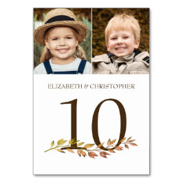 Genom Years Photos Bröllop Bordsnummer Sign