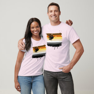 GENOMBLÖT BJÖRNFLAGGA T SHIRT