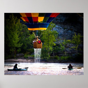 Genomblöta våta luftballonger poster