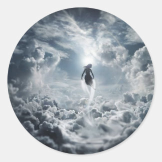 genomborra slöja-dekalen runt klistermärke