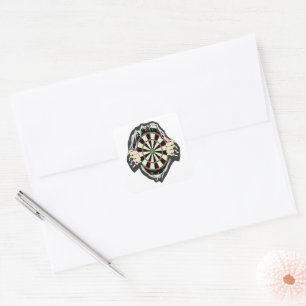 Genombrott till Bullseye - Ultimate Dartboard Fyrkantigt Klistermärke