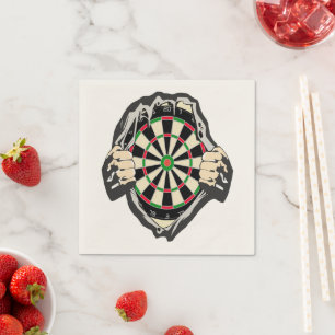 Genombrott till mittpunkten – Ultimata Dartboard Pappersservett