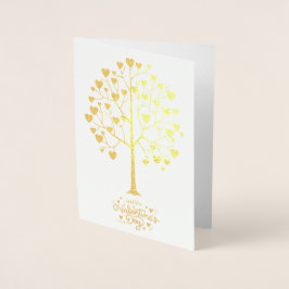 Genombruten Hjärtträd, Kommer Du Att Vara Min På A Folierat Kort