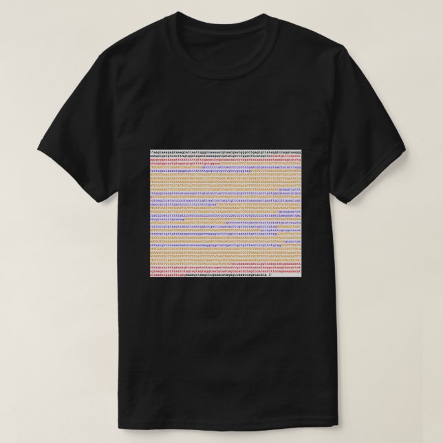 Genome ATGC DNA-baspargener T Shirt (Design framsida)