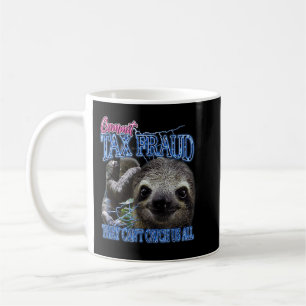 Genomför skattebedrägeri Retro Bootleg Rap Sloth S Kaffemugg