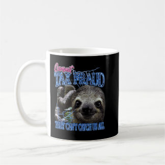 Genomför skattebedrägeri Retro Bootleg Rap Sloth S Kaffemugg
