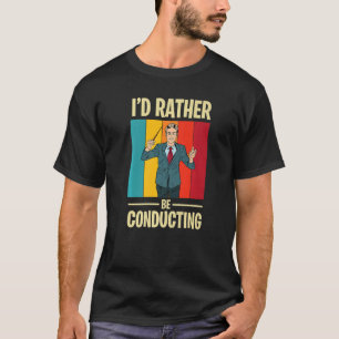 Genomföra med konduktor och Baton i Music orche T Shirt