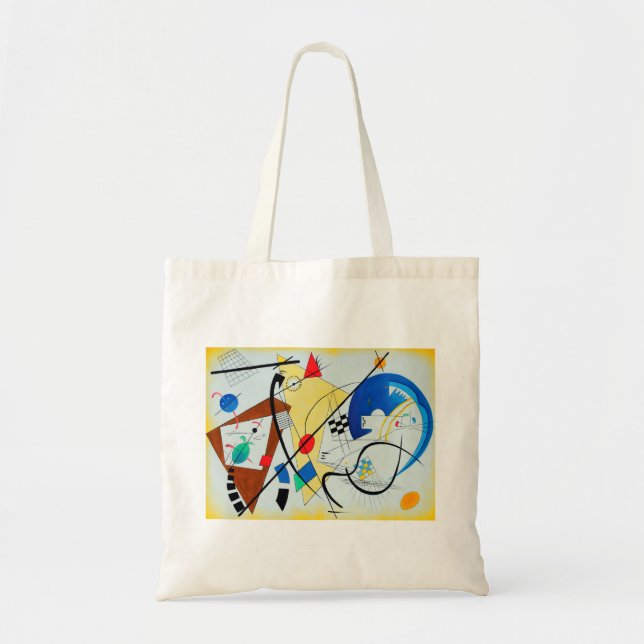 Genomgående linje av Wassily Kandinsky Tygkasse (Framsidan)