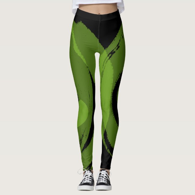 Genomköraredamasker som är designad vid Inspire Leggings (Framsida)