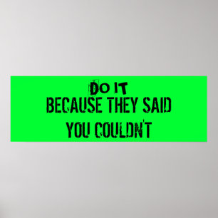 Genomköraremotivationaffisch Poster