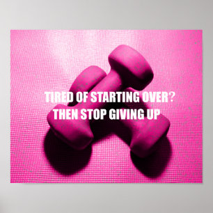 Genomköraremotivationcitationstecknet ger inte upp poster