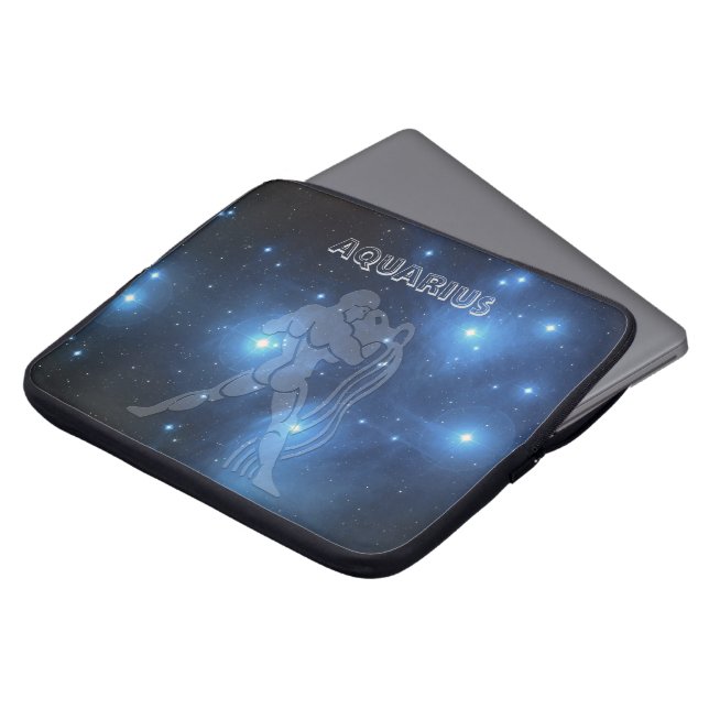 Genomskinlig Aquarius Laptop Fodral (Framsida topp)
