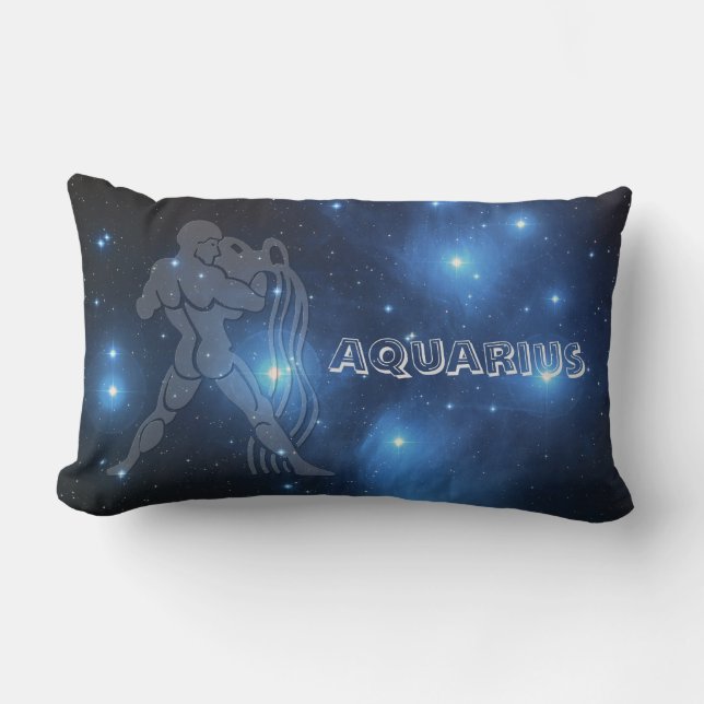Genomskinlig Aquarius Lumbarkudde (Framsida)