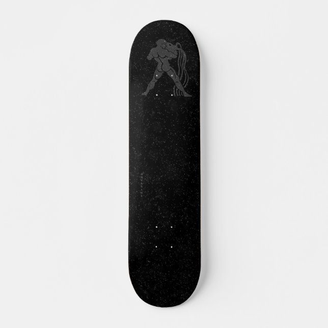 Genomskinlig Aquarius Old School Skateboard Bräda 21,6 Cm (Framsida)