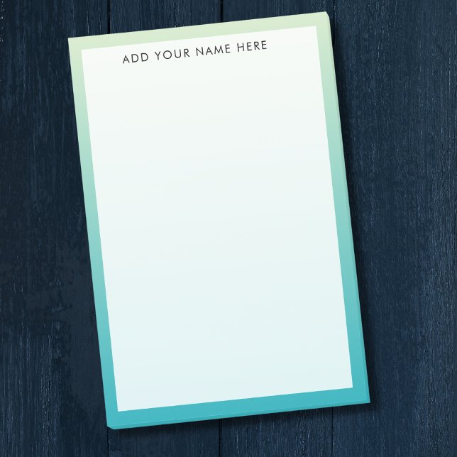 Genomskinlig blå övertoning post-it block (Skapare uppladdad)