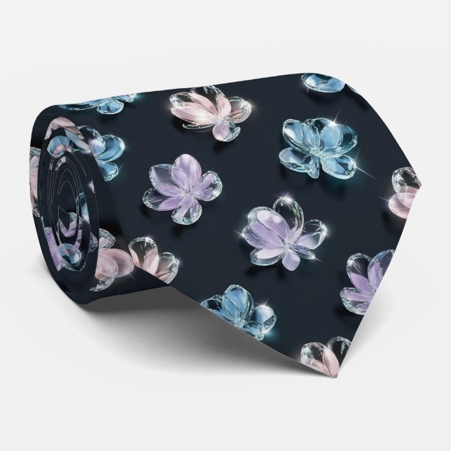 Genomskinlig blomsterform av glas slips (Rullad)