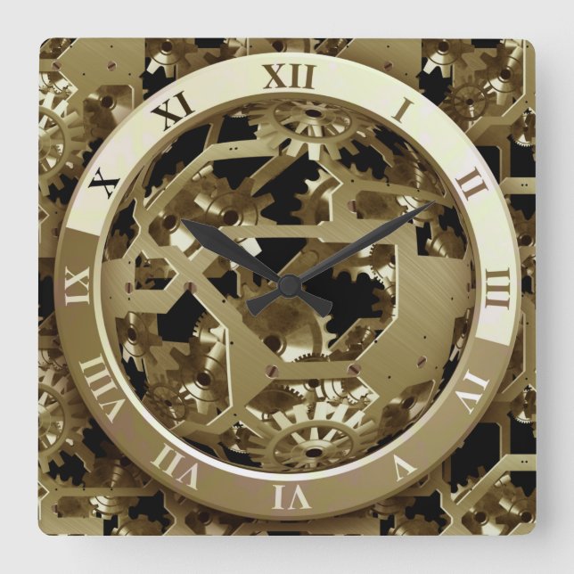 Genomskinlig Coola i Ansikte Fyrkantig Klocka (Framsida)