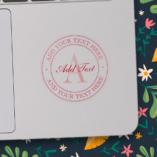 Genomskinlig etikett för Elegant Red Editable Text