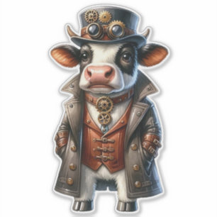 Genomskinlig etikett för Steampunk