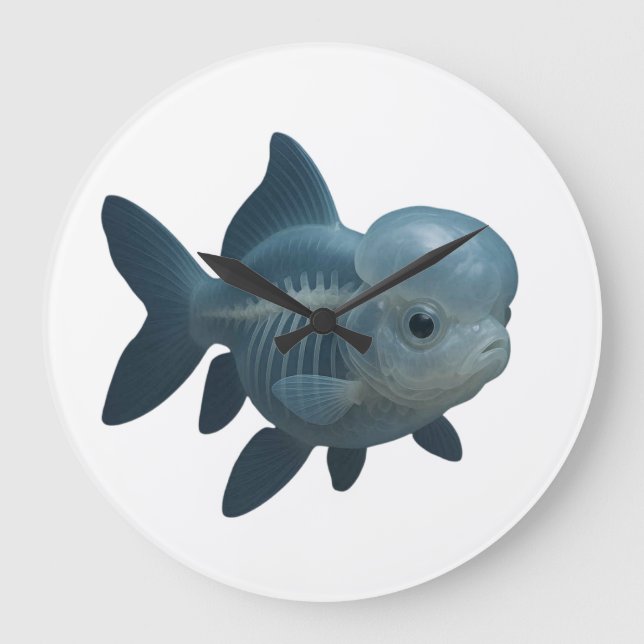 Genomskinlig fiskanatomi stor klocka (Framsida)