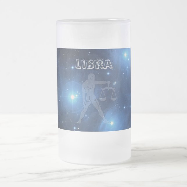 Genomskinlig Libra Frostat Ölglas (Center)
