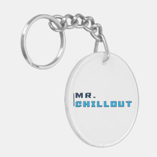 Genomskinlig logotyp för Herr Chillout nyckelring